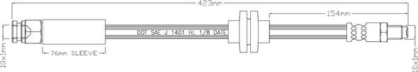 Motaquip LVBH1627 - Flexible de frein cwaw.fr