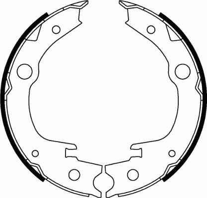 Motaquip LVBS800 - Jeu de mâchoires de frein, frein de stationnement cwaw.fr