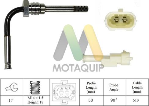 Motaquip LVET383 - Capteur, température des gaz cwaw.fr