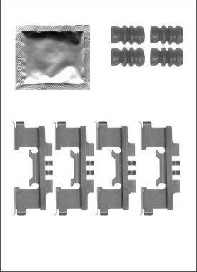 Motaquip LVMK1108 - Kit d'accessoires, plaquette de frein à disque cwaw.fr