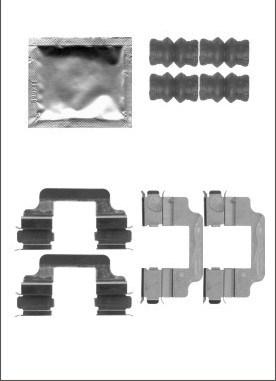 Motaquip LVMK1112 - Kit d'accessoires, plaquette de frein à disque cwaw.fr