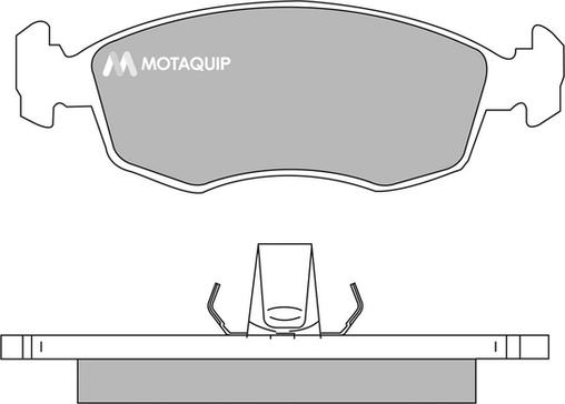 Motaquip LVXL996 - Kit de plaquettes de frein, frein à disque cwaw.fr