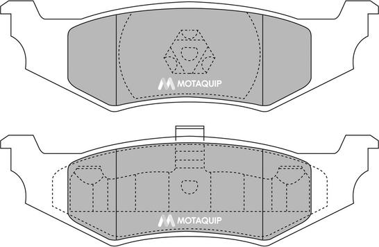 Motaquip LVXL990 - Kit de plaquettes de frein, frein à disque cwaw.fr