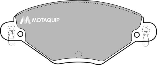 Motaquip LVXL992 - Kit de plaquettes de frein, frein à disque cwaw.fr