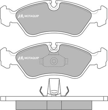 Motaquip LVXL986 - Kit de plaquettes de frein, frein à disque cwaw.fr