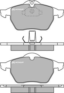 Motaquip LVXL987 - Kit de plaquettes de frein, frein à disque cwaw.fr