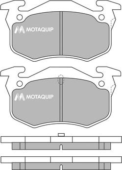 Motaquip LVXL976 - Kit de plaquettes de frein, frein à disque cwaw.fr