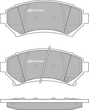 Motaquip LVXL493 - Kit de plaquettes de frein, frein à disque cwaw.fr