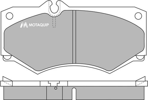 Motaquip LVXL448 - Kit de plaquettes de frein, frein à disque cwaw.fr