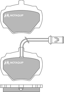 Motaquip LVXL468 - Kit de plaquettes de frein, frein à disque cwaw.fr