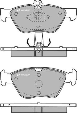 Motaquip LVXL467 - Kit de plaquettes de frein, frein à disque cwaw.fr