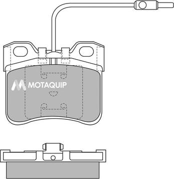 Motaquip LVXL401 - Kit de plaquettes de frein, frein à disque cwaw.fr