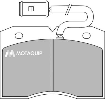 Motaquip LVXL416 - Kit de plaquettes de frein, frein à disque cwaw.fr