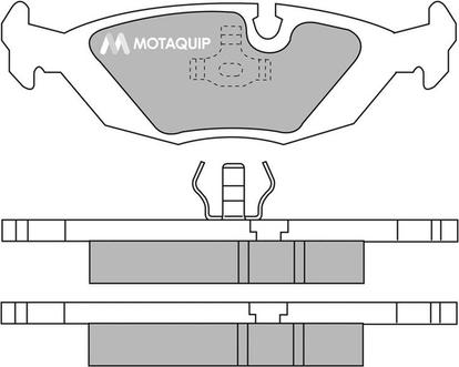 Motaquip LVXL433 - Kit de plaquettes de frein, frein à disque cwaw.fr