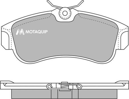 Motaquip LVXL597 - Kit de plaquettes de frein, frein à disque cwaw.fr