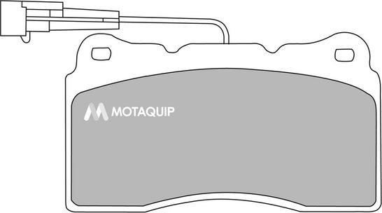 Motaquip LVXL544 - Kit de plaquettes de frein, frein à disque cwaw.fr