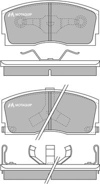 Motaquip LVXL542 - Kit de plaquettes de frein, frein à disque cwaw.fr