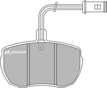 Motaquip LVXL547 - Kit de plaquettes de frein, frein à disque cwaw.fr