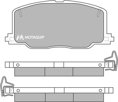 Motaquip LVXL559 - Kit de plaquettes de frein, frein à disque cwaw.fr