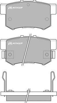 Motaquip LVXL550 - Kit de plaquettes de frein, frein à disque cwaw.fr