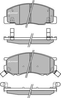 Motaquip LVXL569 - Kit de plaquettes de frein, frein à disque cwaw.fr