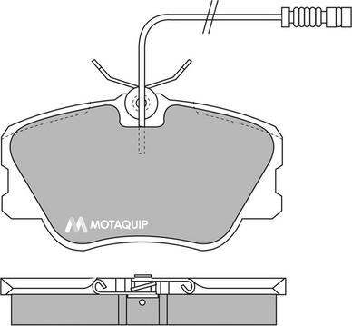 Motaquip LVXL500 - Kit de plaquettes de frein, frein à disque cwaw.fr