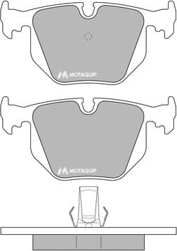 Motaquip LVXL501 - Kit de plaquettes de frein, frein à disque cwaw.fr