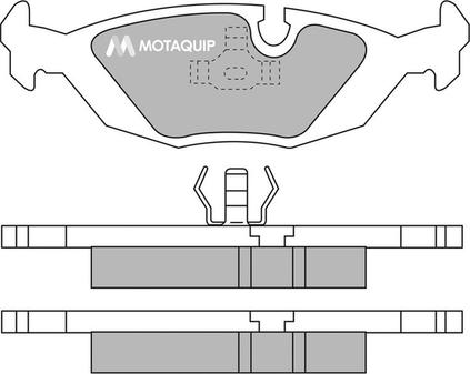 Motaquip LVXL503 - Kit de plaquettes de frein, frein à disque cwaw.fr