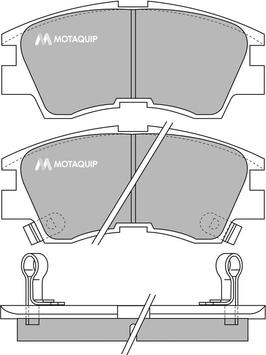 Motaquip LVXL588 - Kit de plaquettes de frein, frein à disque cwaw.fr