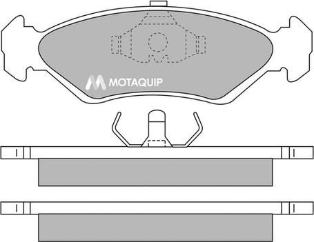 Motaquip LVXL536 - Kit de plaquettes de frein, frein à disque cwaw.fr