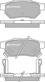 Motaquip LVXL533 - Kit de plaquettes de frein, frein à disque cwaw.fr