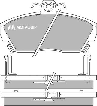 Motaquip LVXL532 - Kit de plaquettes de frein, frein à disque cwaw.fr