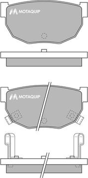 Motaquip LVXL525 - Kit de plaquettes de frein, frein à disque cwaw.fr