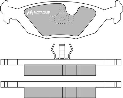 Motaquip LVXL579 - Kit de plaquettes de frein, frein à disque cwaw.fr