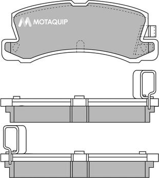 Motaquip LVXL575 - Kit de plaquettes de frein, frein à disque cwaw.fr