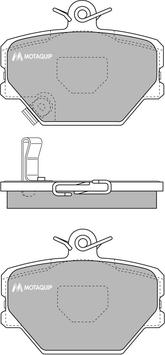 Motaquip LVXL691 - Kit de plaquettes de frein, frein à disque cwaw.fr