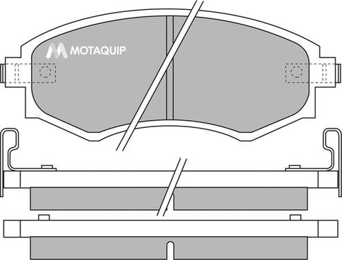 Motaquip LVXL645 - Kit de plaquettes de frein, frein à disque cwaw.fr