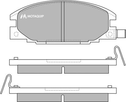 Motaquip LVXL646 - Kit de plaquettes de frein, frein à disque cwaw.fr