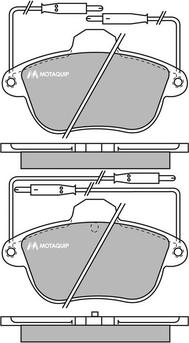 Motaquip LVXL641 - Kit de plaquettes de frein, frein à disque cwaw.fr