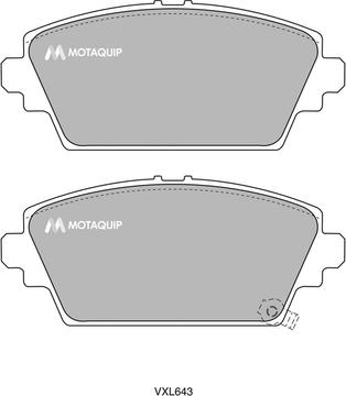 Motaquip LVXL643 - Kit de plaquettes de frein, frein à disque cwaw.fr