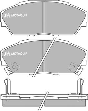 Motaquip LVXL642 - Kit de plaquettes de frein, frein à disque cwaw.fr