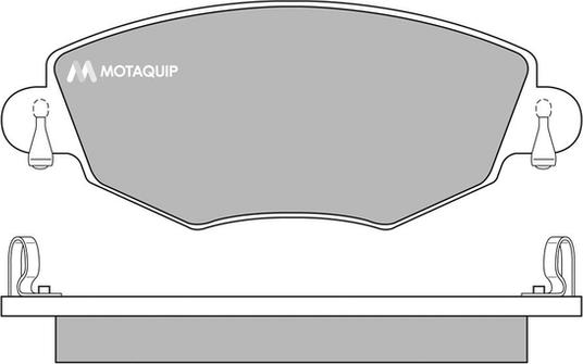 Motaquip LVXL650 - Kit de plaquettes de frein, frein à disque cwaw.fr