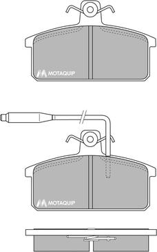 Motaquip LVXL652 - Kit de plaquettes de frein, frein à disque cwaw.fr