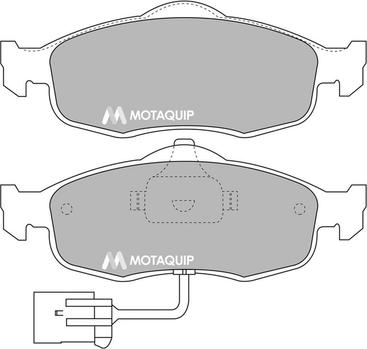 Motaquip LVXL661 - Kit de plaquettes de frein, frein à disque cwaw.fr