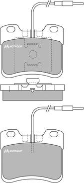 Motaquip LVXL667 - Kit de plaquettes de frein, frein à disque cwaw.fr