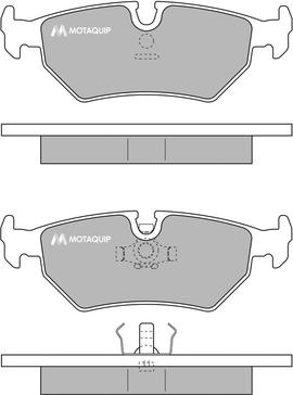 Motaquip LVXL606 - Kit de plaquettes de frein, frein à disque cwaw.fr