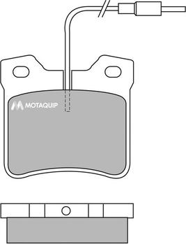 Motaquip LVXL601 - Kit de plaquettes de frein, frein à disque cwaw.fr