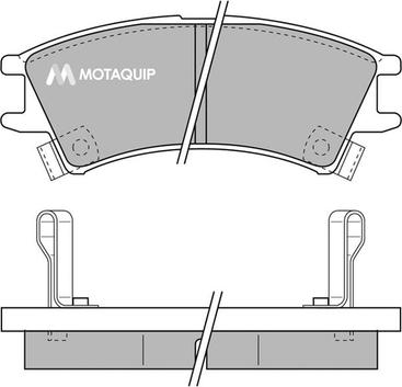 Motaquip LVXL613 - Kit de plaquettes de frein, frein à disque cwaw.fr