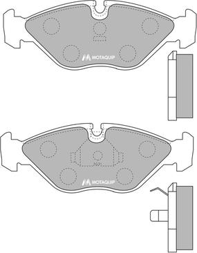 Motaquip LVXL689 - Kit de plaquettes de frein, frein à disque cwaw.fr