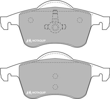 Motaquip LVXL639 - Kit de plaquettes de frein, frein à disque cwaw.fr